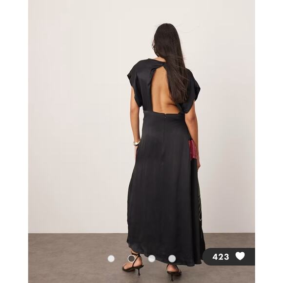 ARRANGE Embroidered Floral Maxi BNWT Sz 12 - Picture 3 of 5